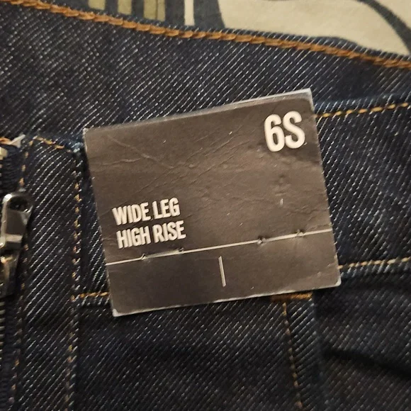 Express High Waisted Rinse Exposed Double Zipper Wide Leg Jeans - Picture 8 of 10